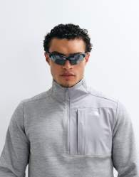 The North Face 1/4 zip performance fleece in light grey