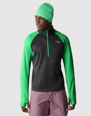 The North Face 1/4 zip run fleece in asphalt grey - ASOS Price Checker