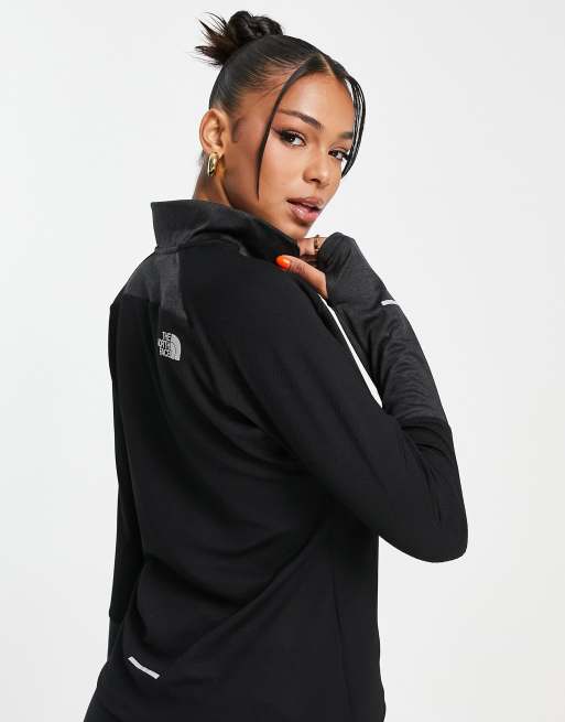 Puma Running Favourite 1/4 zip sweatshirt in black