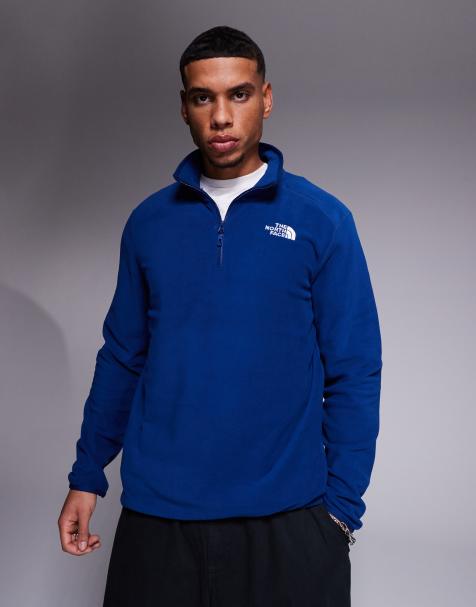 The North Face – 1 Glacier – Marinblå fleece med 1/4-lång dragkedja - view 1