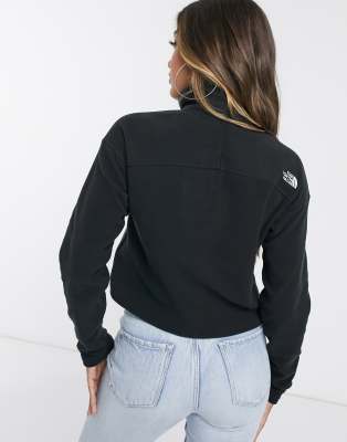 cropped black fleece