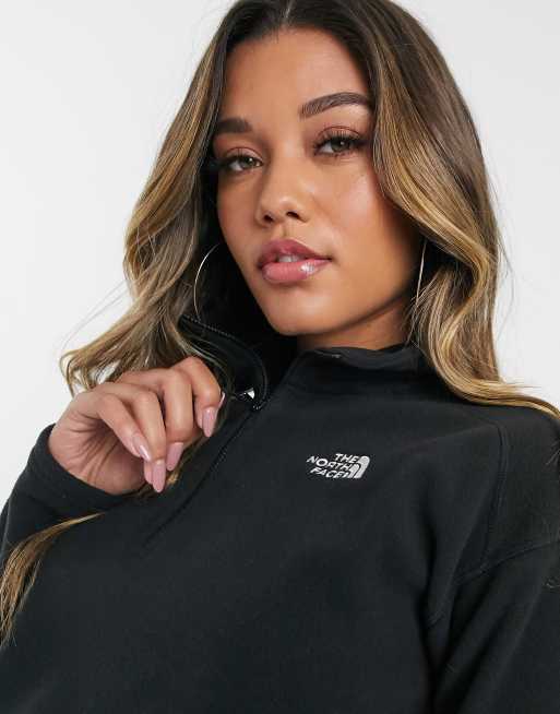 Ladies black online north face fleece