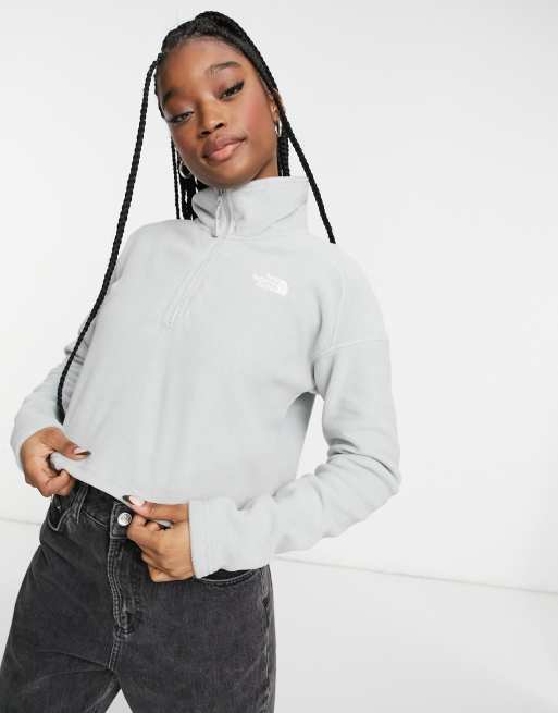 North face gray on sale fleece