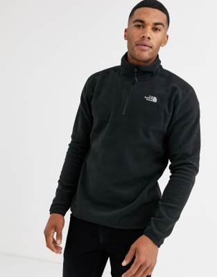 north face black quarter zip