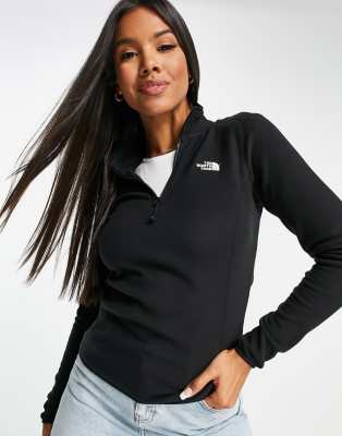 black fleece top womens