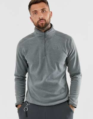 grey quarter zip fleece