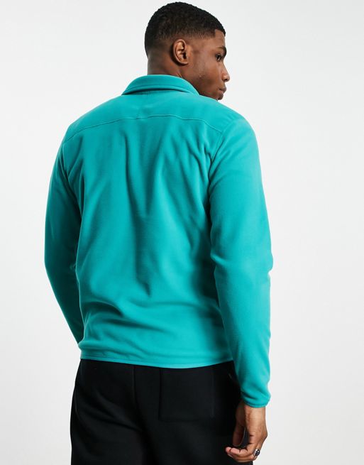 The North Face 100 Glacier 1/4 zip fleece in green