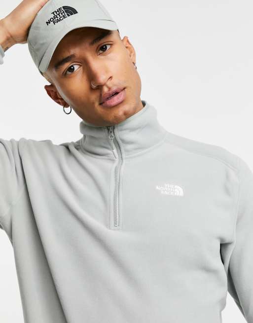 light grey north face fleece