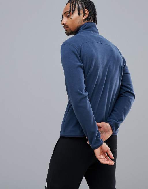 The North Face 100 Glacier 1/4 Zip Fleece in Navy, 2 of 4