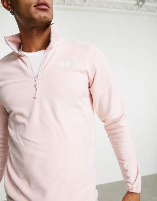 light pink north face fleece