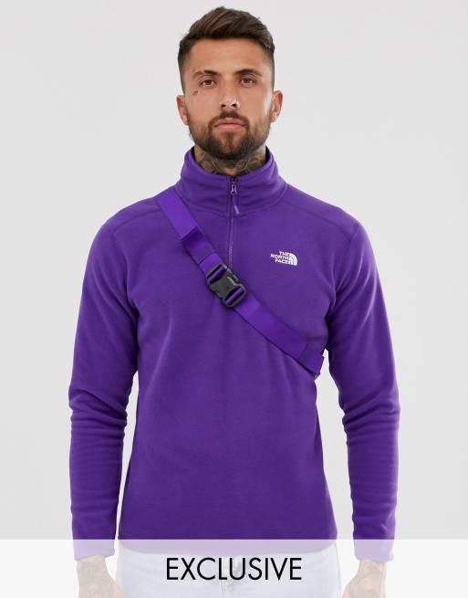 The north face Fleece With Ed Collar 100 Glacier Roxo