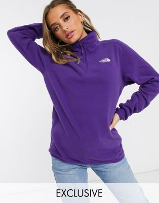 north face women's purple fleece