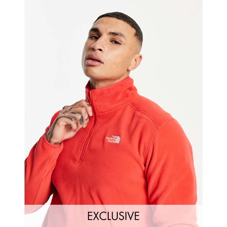 Mens red north deals face fleece