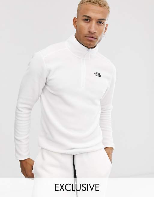 White north face on sale fleece