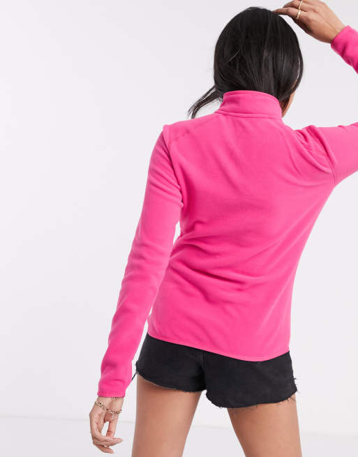 Hot pink deals north face fleece