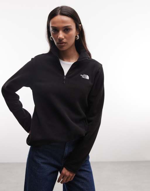 The North Face – 100 Glacier – Czarny polar z zamkiem 1/4, 3 z 4