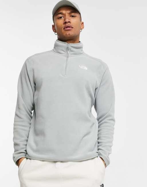 North face grey fleece discount