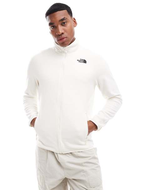 The North Face - 100 Glacier - Fleece met rits in witte duin - view 1