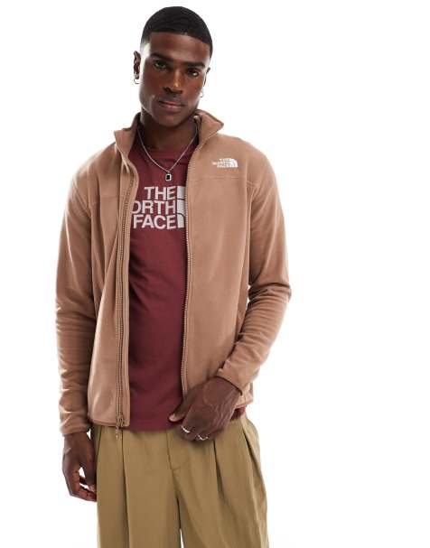 The North Face - 100 Glacier - Fleece met ritssluiting in latte - view 1