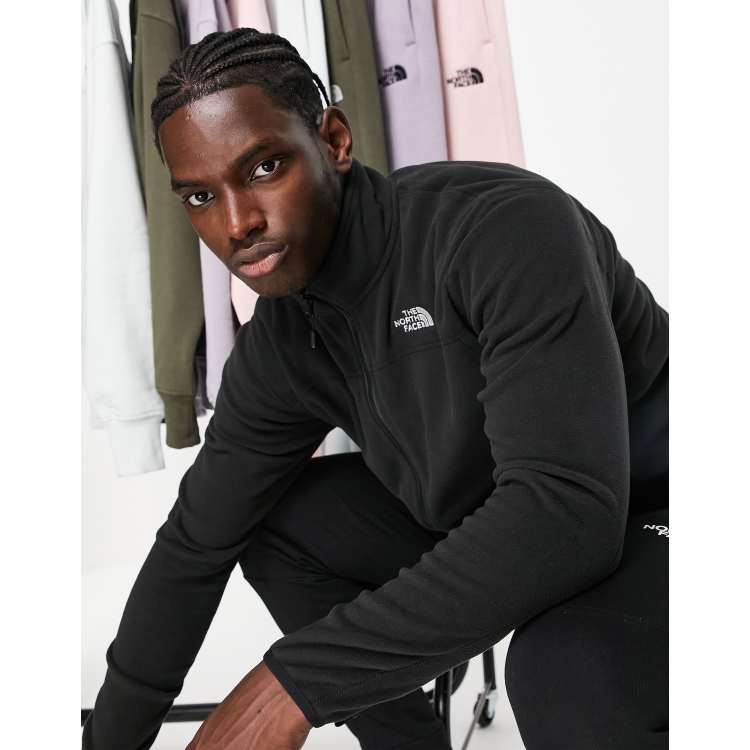 The North Face 100 Glacier full zip fleece in black