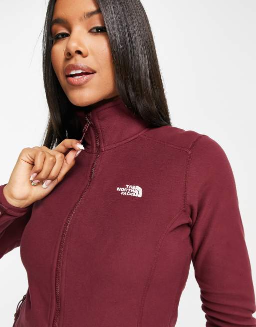 Burgundy north cheap face fleece