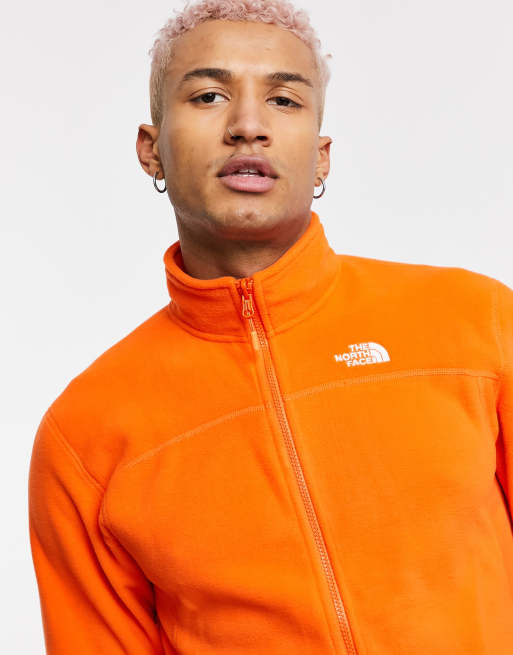 The north discount face fleece orange