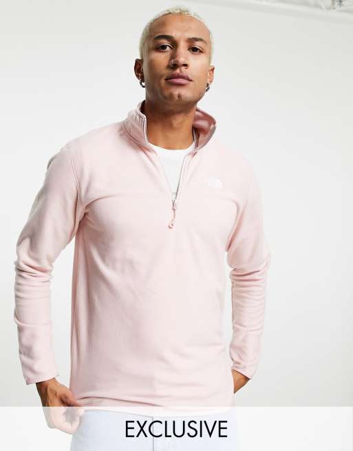 The North Face - 100 Glacier - Lyserød fleece med 1/4-lynlås - Kun hos ASOS