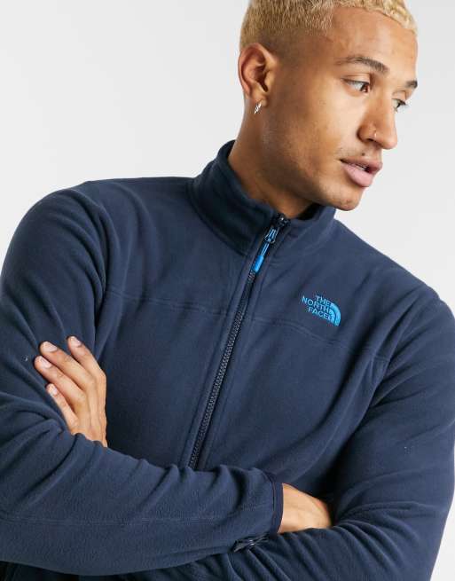 The North Face – 100 Glacier – Mörkblå fleecetröja med dragkedja, 3 av 4