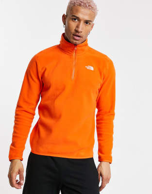 polaire orange the north face