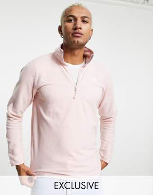 light pink north face fleece