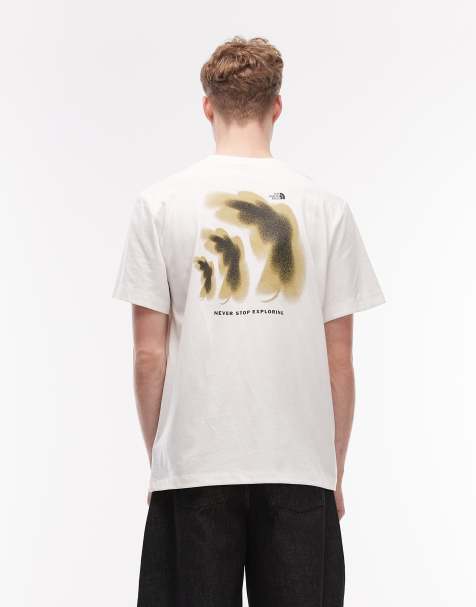 The North Face – 1966 Half Dome – Vit, avslappnad t-shirt med tryck baktill - view 1