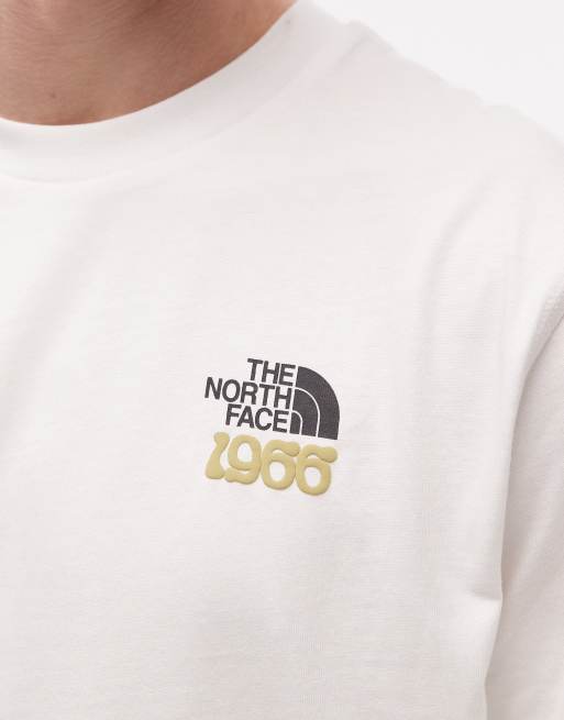 The North Face – 1966 Half Dome – Vit, avslappnad t-shirt med tryck baktill, 5 av 5
