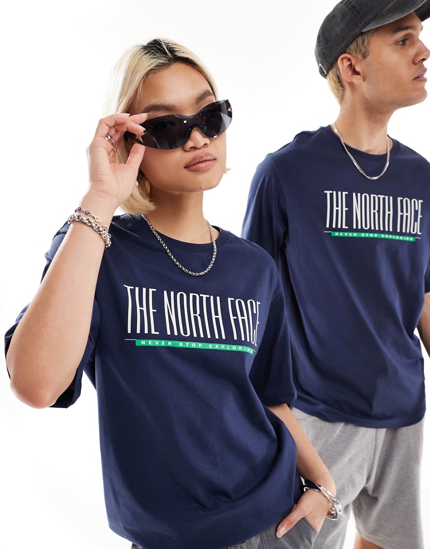 The North Face 1966 retro logo t-shirt in navy