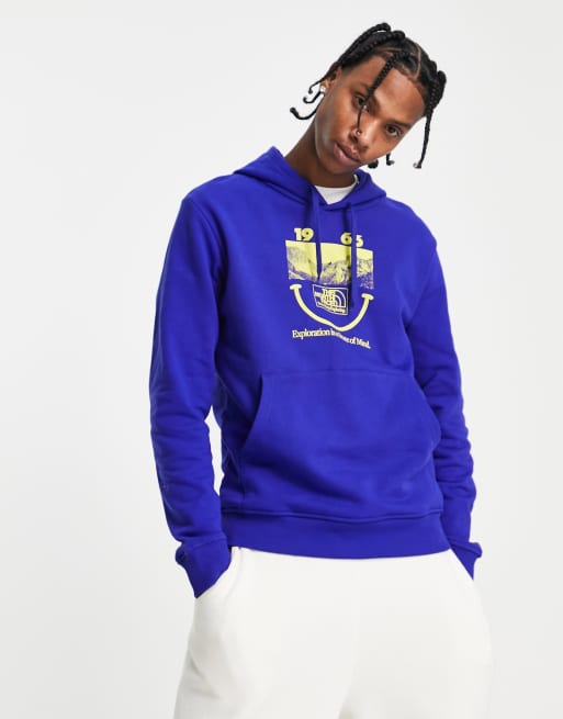 Royal blue clearance north face hoodie