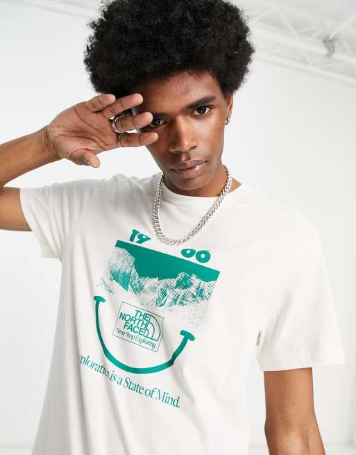 The North Face 1966 Smile Face t-shirt in off white Exclusive at ASOS