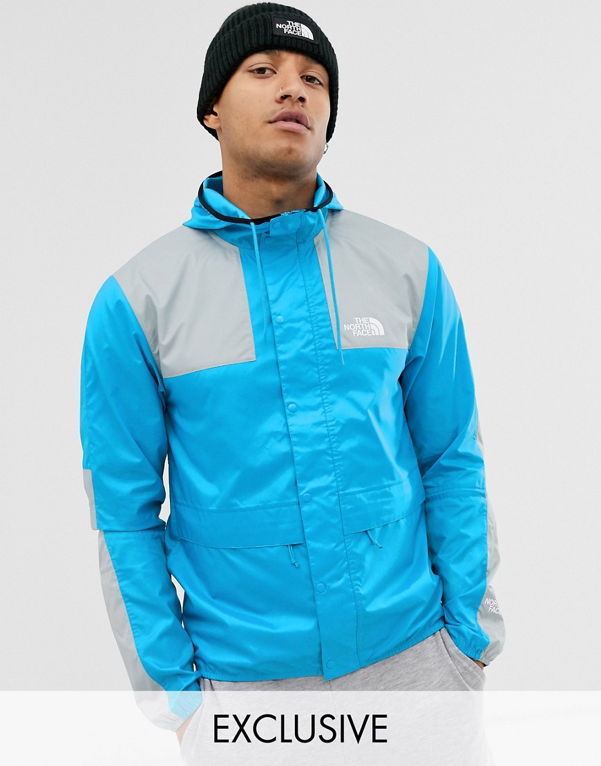 The North Face 1985 Mountain jacket in blue Exclusive at ASOS