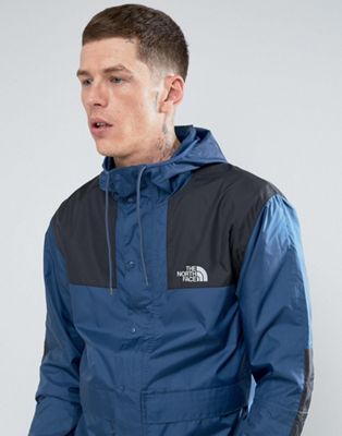 the north face jacket blue black