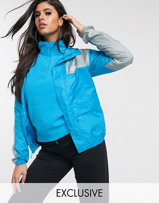 The North Face 1985 Seasonal Mountain jacket in blue Exclusive at ASOS