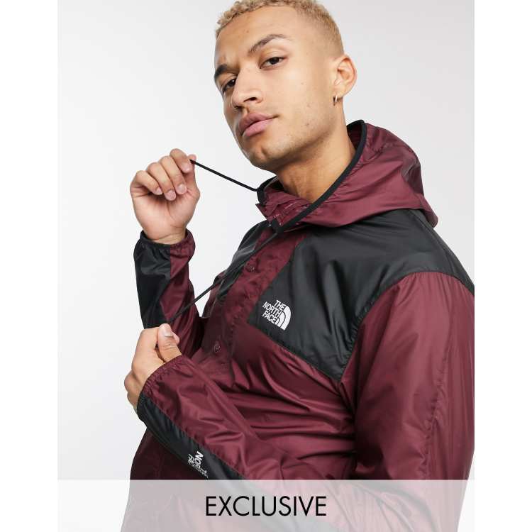 The North Face 1985 Seasonal Mountain jacket in dark burgundy