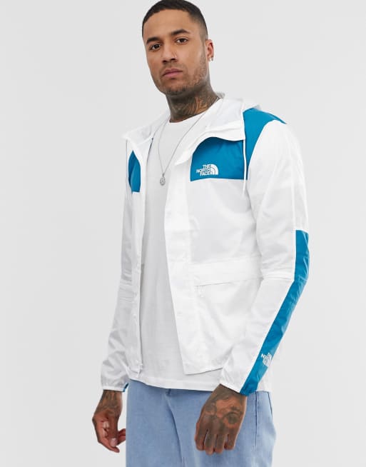 North face blue and white jacket new arrivals