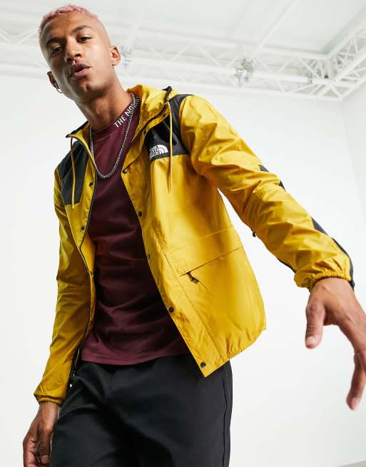 North face mens yellow on sale jacket