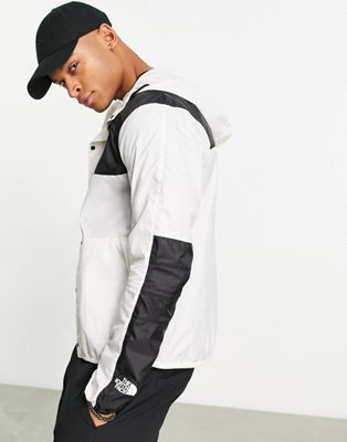 The North Face 1985 Seasonal Mountain water repellent jacket in off white and black-Neutral