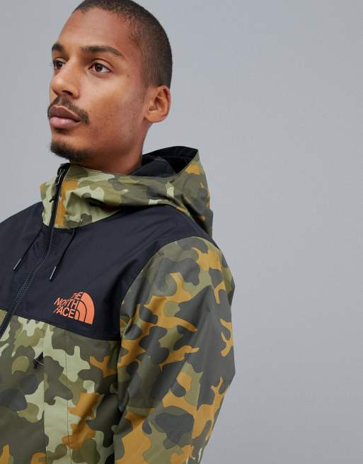 The north face 1990 mountain q jacket in macrofleck on sale print