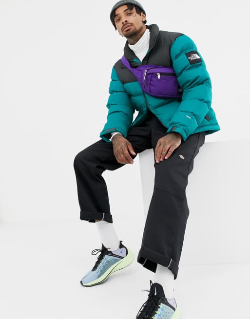 The north face 1992 nuptse jacket in everglade shop green