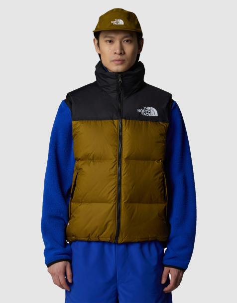 The North Face - 1996 Nuptse - Gilet rétro verde e nero - view 1