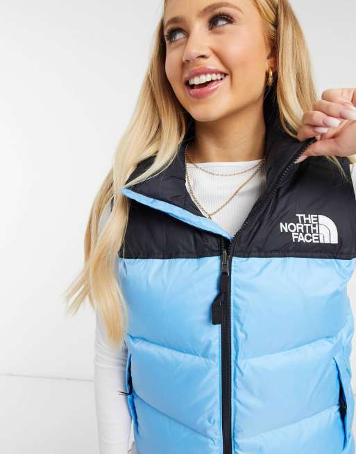 North face hot sale blue vest