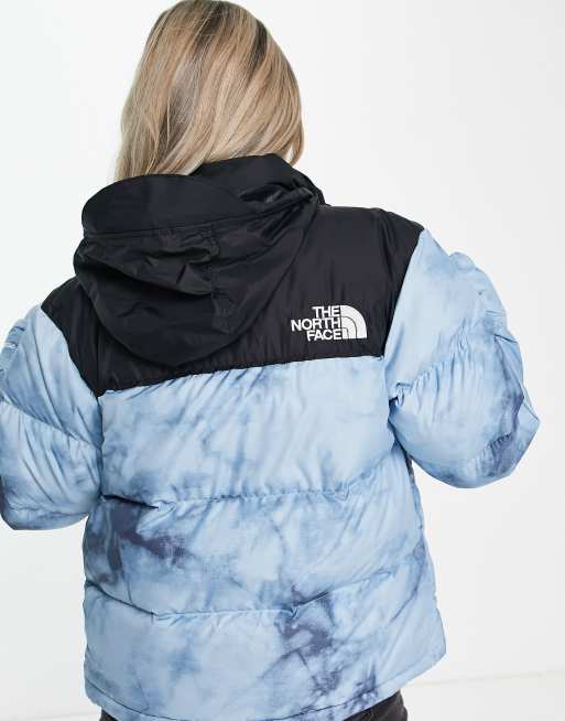 tie dye north face jacket