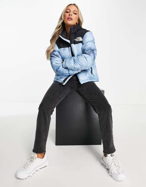 tie dye north face jacket