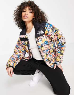 The North Face 1996 Reto Nuptse jacket in multi  - ASOS Price Checker