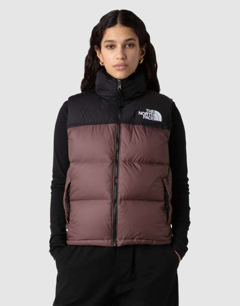The North Face - 1996 Retro Nuptse - Bodywarmer met dons in tawny quartz/tnf zwart - view 1